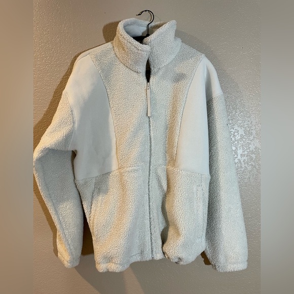 Columbia NWT Off-White Sherpa Zip UpJacket - Picture 1 of 9